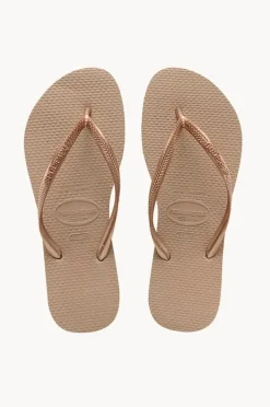 Women Havaianas Slim Metallic Thong