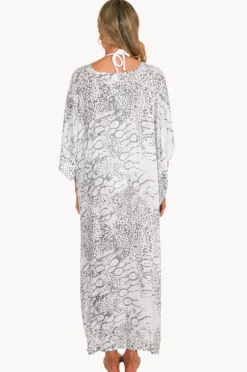 Women Sundrenched Snake Animal Long Kaftan
