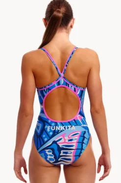 Women Funkita Soaring Hi Diamond Back One Piece