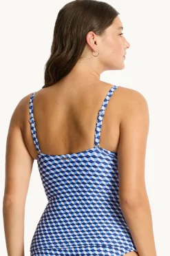 Women Sea Level Solara Cross Front Tankini Separate