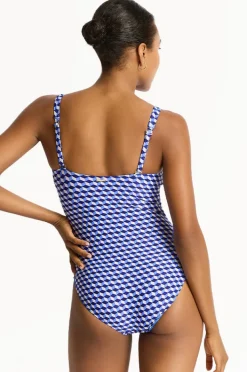 Women Sea Level Solara Twist Front One Piece