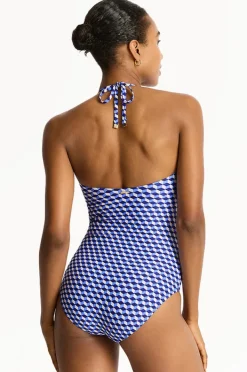 Women Sea Level Solara U Bar Bandeau One Piece