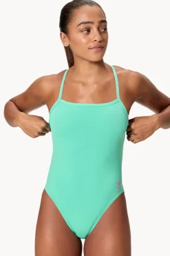 Women Speedo Solid V-back 2.0 One Piece