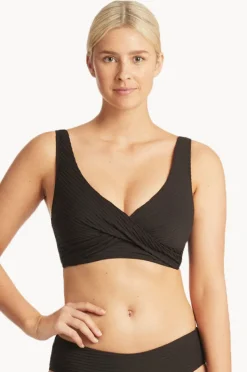 Women Sea Level Spinnaker Cross Front Bra