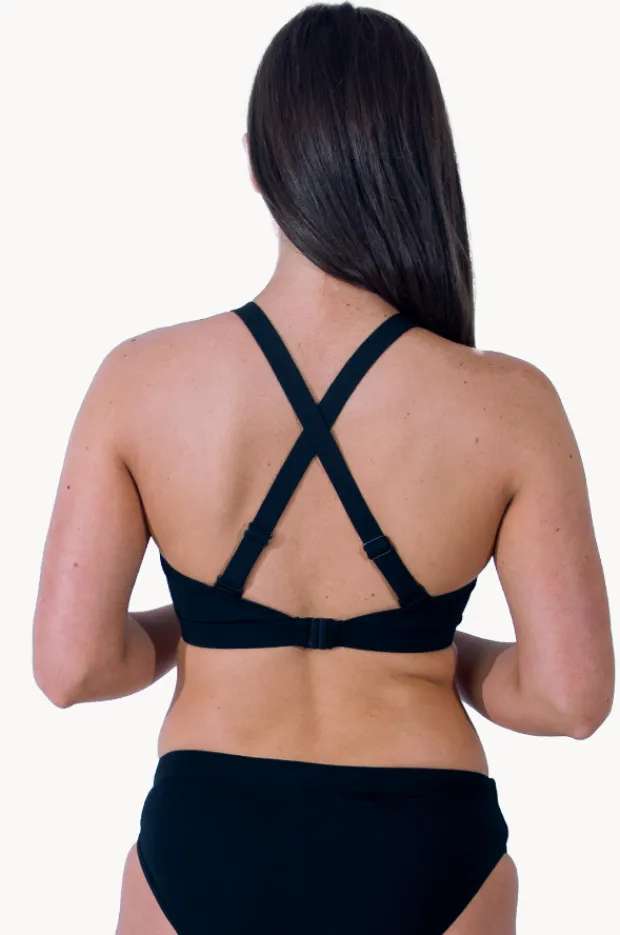 Women Base Swim Sports F/G Cup High Neck Crop