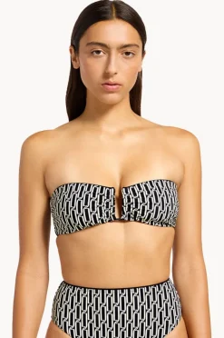 Women Jets Spring Geo U Trim Bandeau