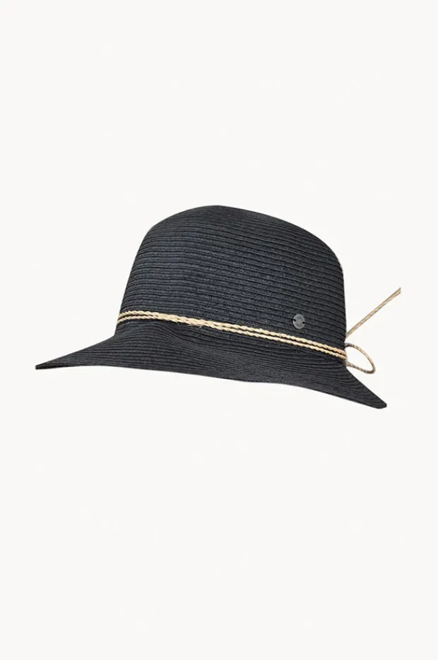 Women Cherry Red String Trim Paper Hat