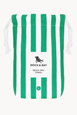 Women Dock And Bay Stripe Cabana Microfibre Towel