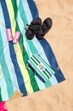 Women Dock And Bay Stripe Summer Microfibre Towel