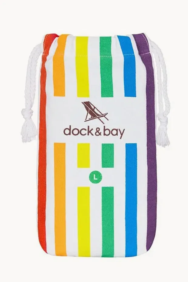 Women Dock And Bay Stripe Summer Microfibre Towel