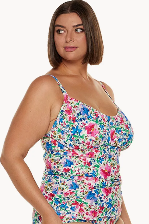 Women Capriosca Summer Fields DD/E Cup Tankini Separate