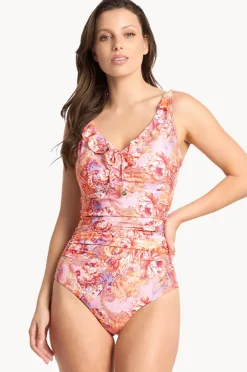 Women Sunseeker Sundance E/F Cup Frill Ruched One Piece