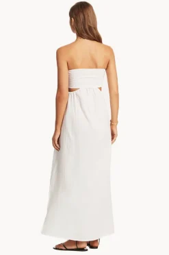 Women Sea Level Sunset Bandeau Dress