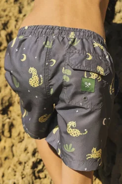 BOY Skwosh Teen Boys Leopard Nights Eco Short