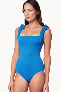 Women Une Piece Textured Classic Square Neck One Piece