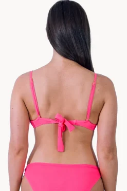 Women Base Swim Textured Tie Back Bralette