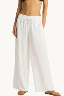 Women Sea Level Tidal Linen Palazzo Pant