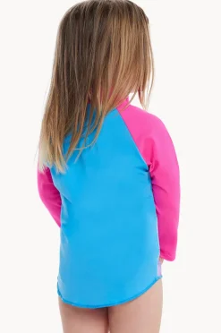 Speedo Toddler Girls Digital Printed Long Sleeve Suntop