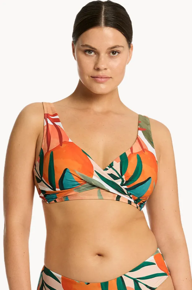 Women Sea Level Tropaluxe Cross Front Bra