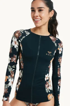 Women Roxy Tropical Feels Long Sleeve Suntop