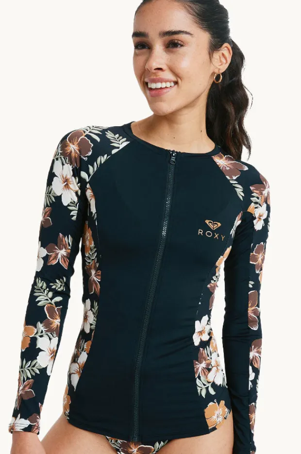 Women Roxy Tropical Feels Long Sleeve Suntop
