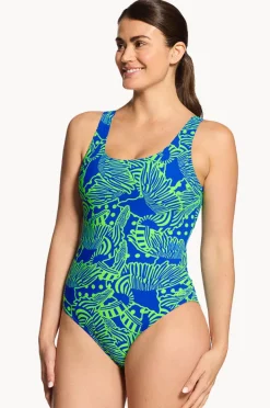 Women Zoggs Wings Navy Ecofeel Scoopback One Piece