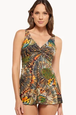 Women Togs Swimwear Zambia Twist Swim Dress